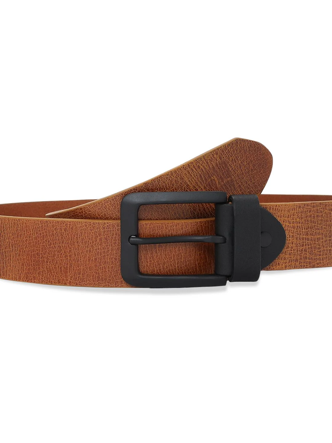 Men Tan Leather Belt