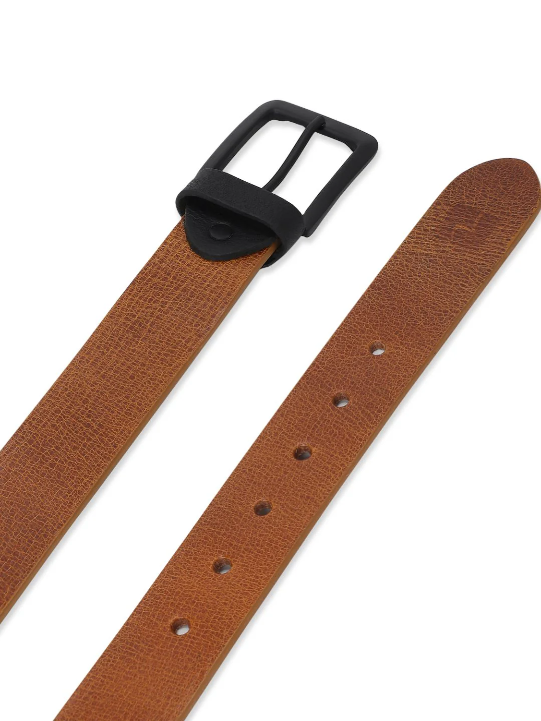 Men Tan Leather Belt - Image 2