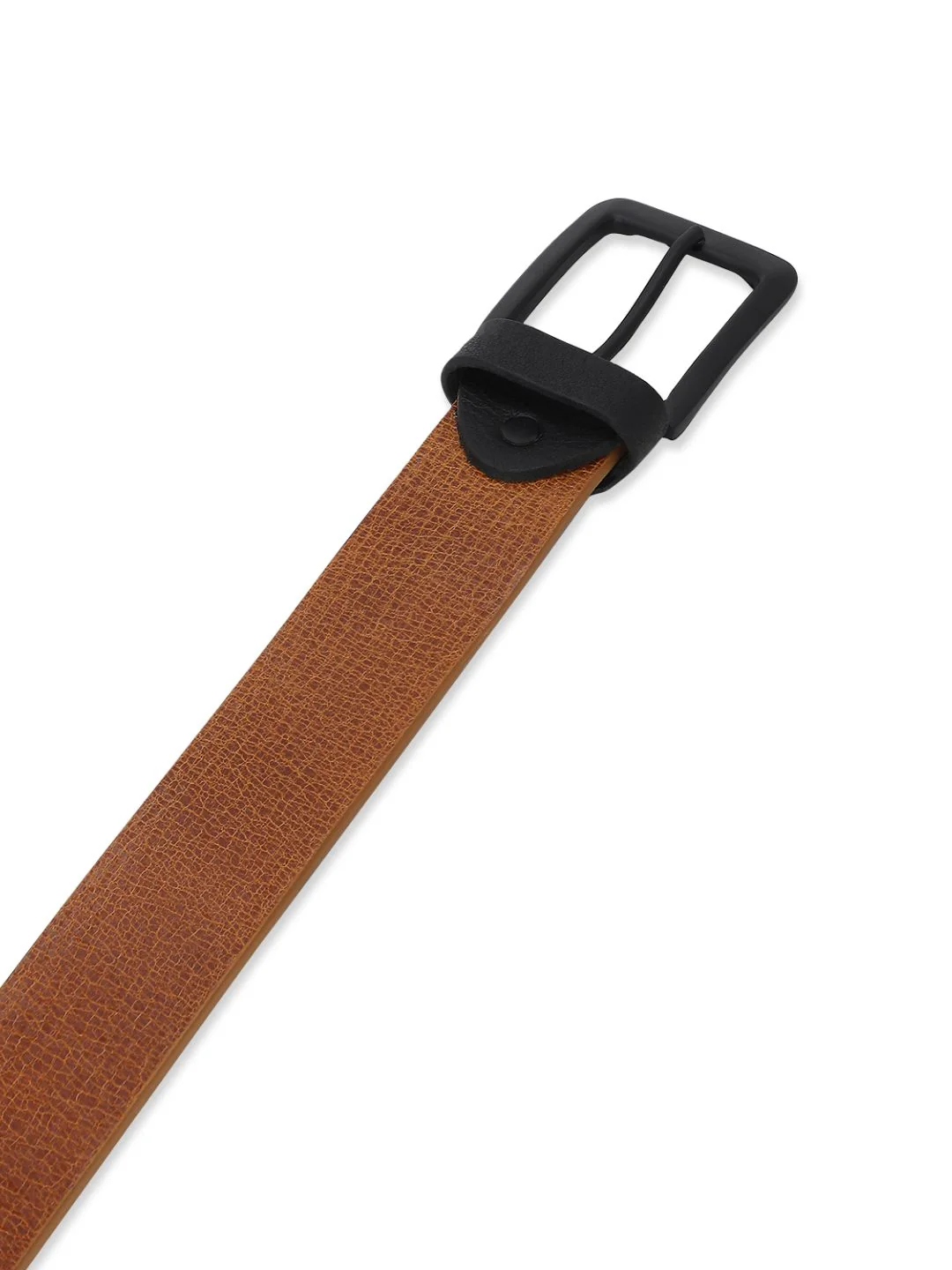 Men Tan Leather Belt - Image 3