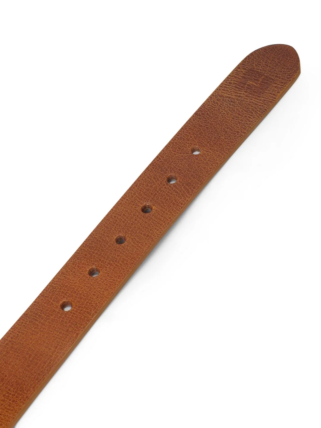 Men Tan Leather Belt - Image 4