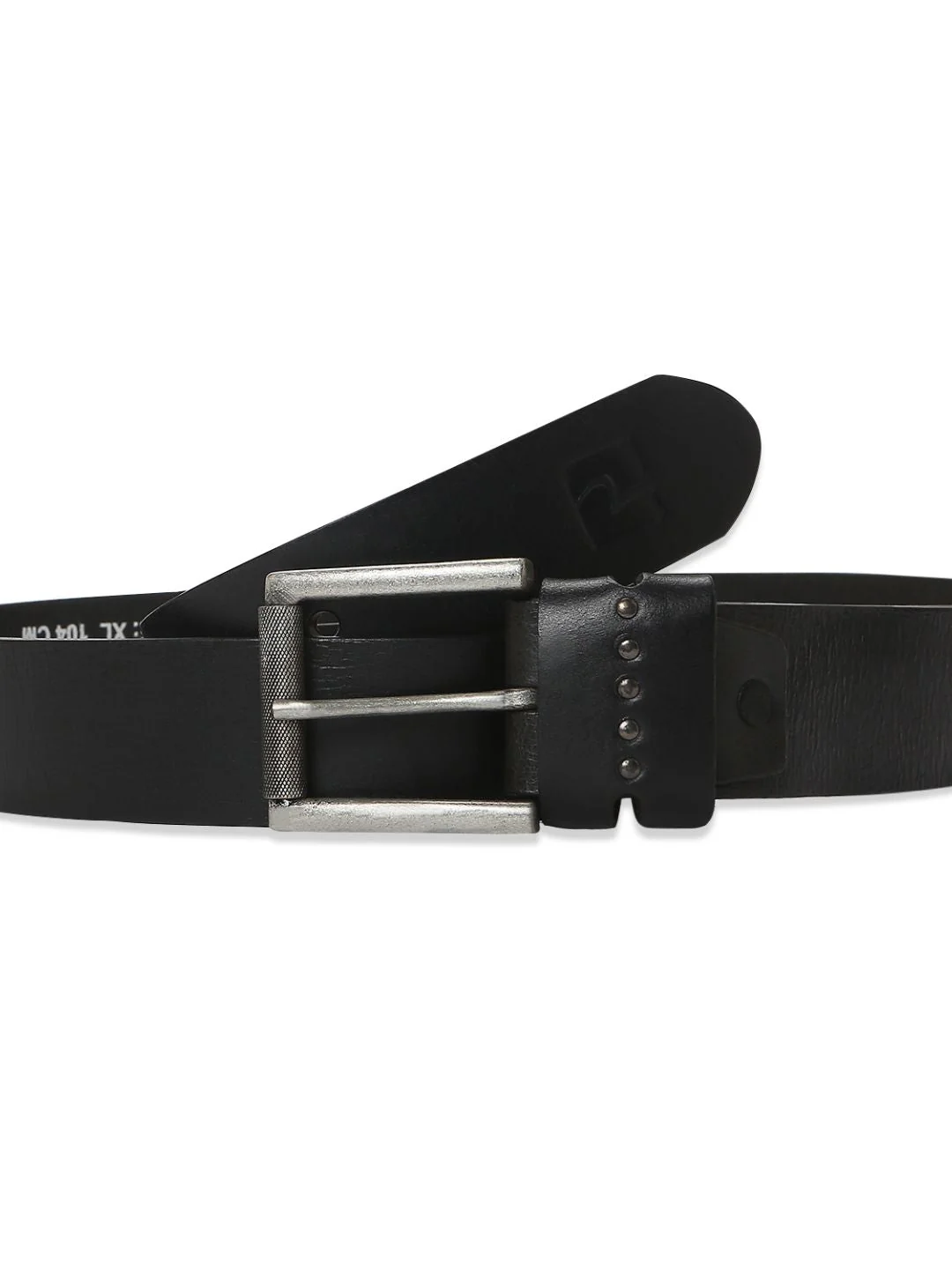 Men Black Leather Belt