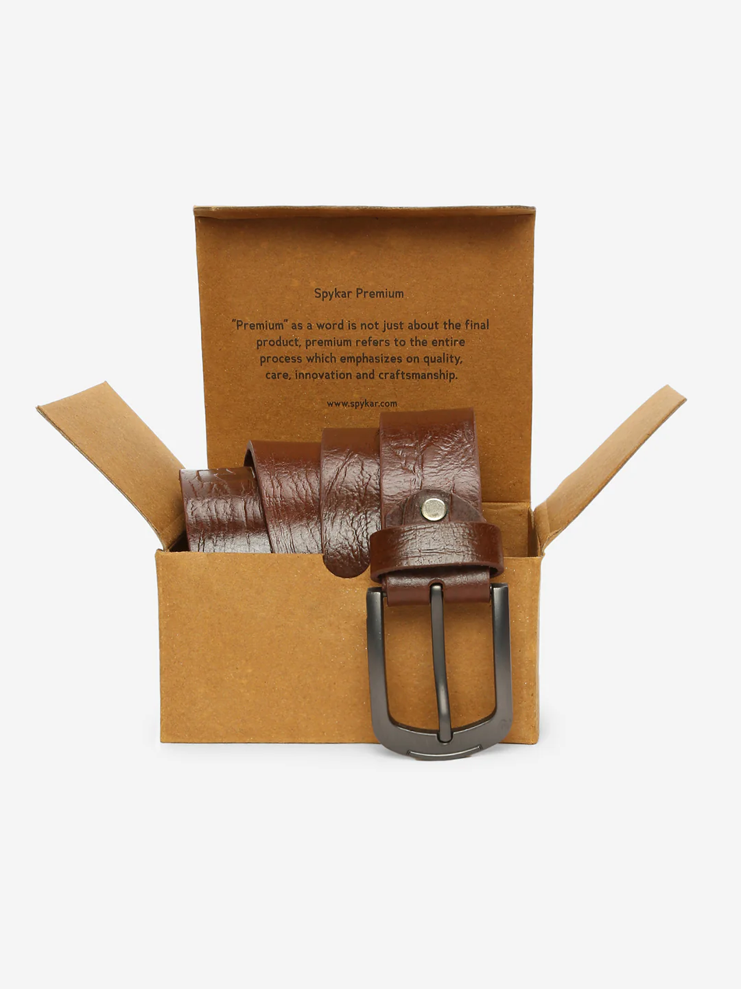 Tan Solid Mens Belt - Image 5