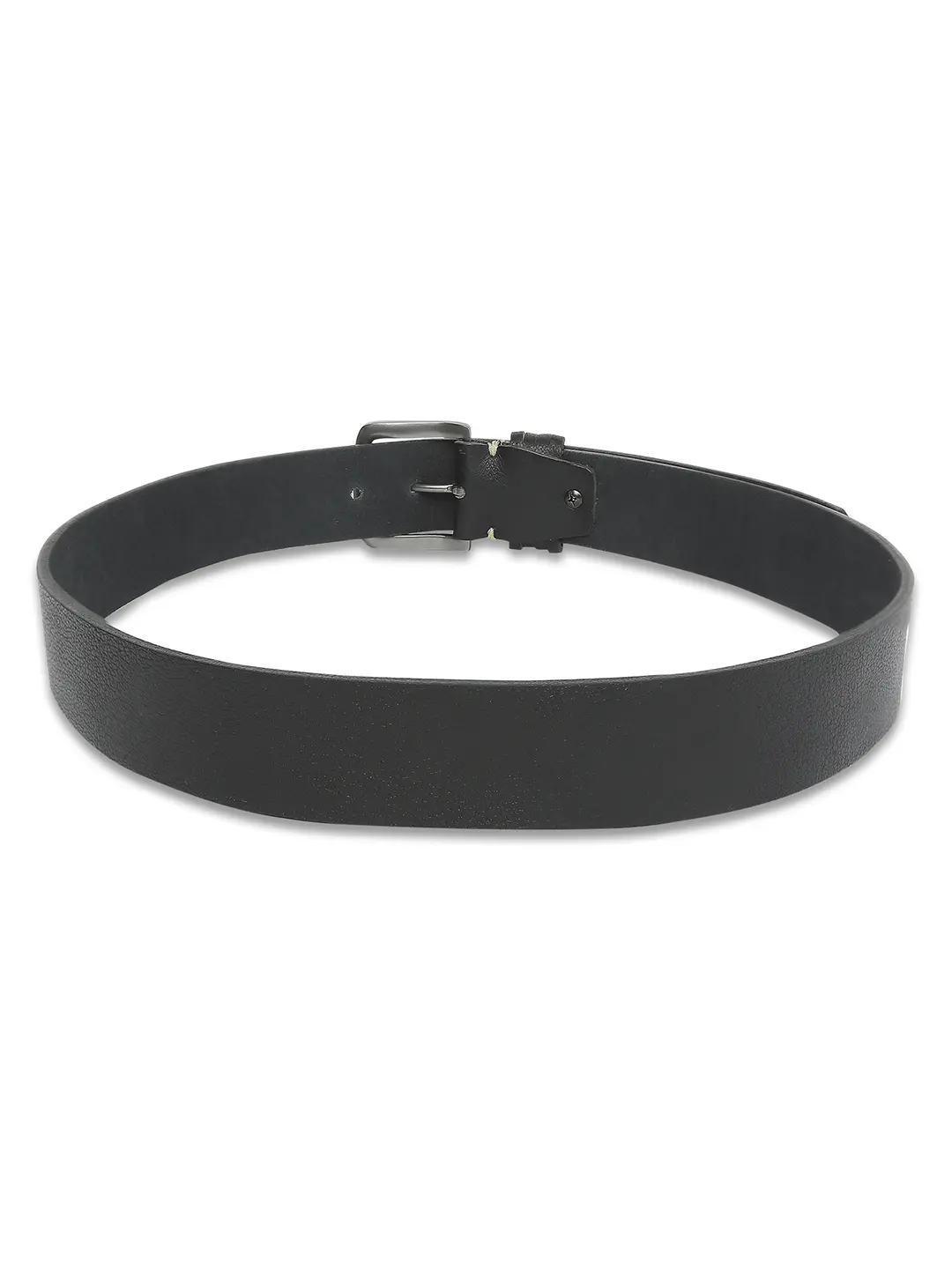 Men Black Leather Belt - Image 2