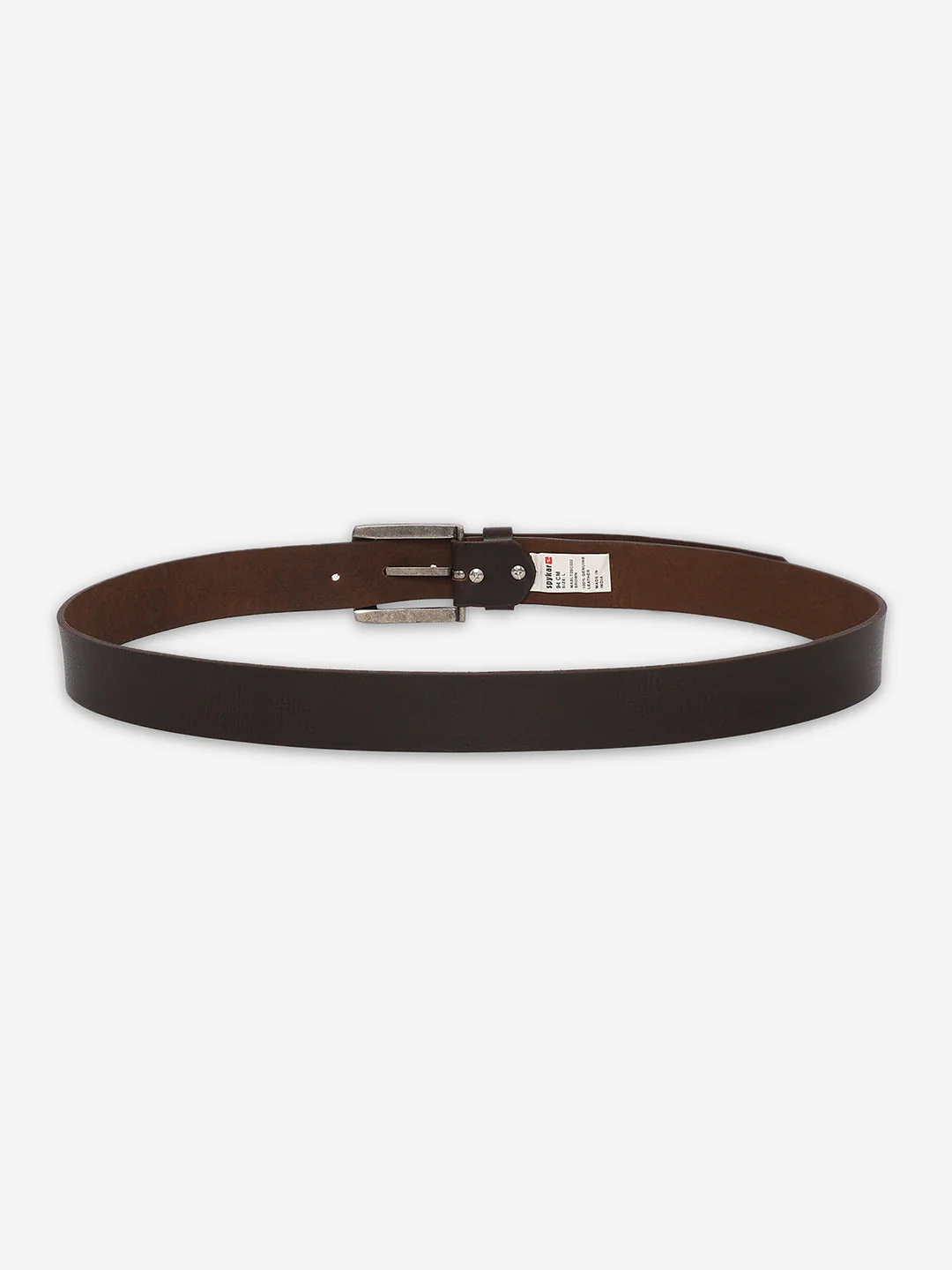 Men Brown Genuine Leather Belt - Image 3