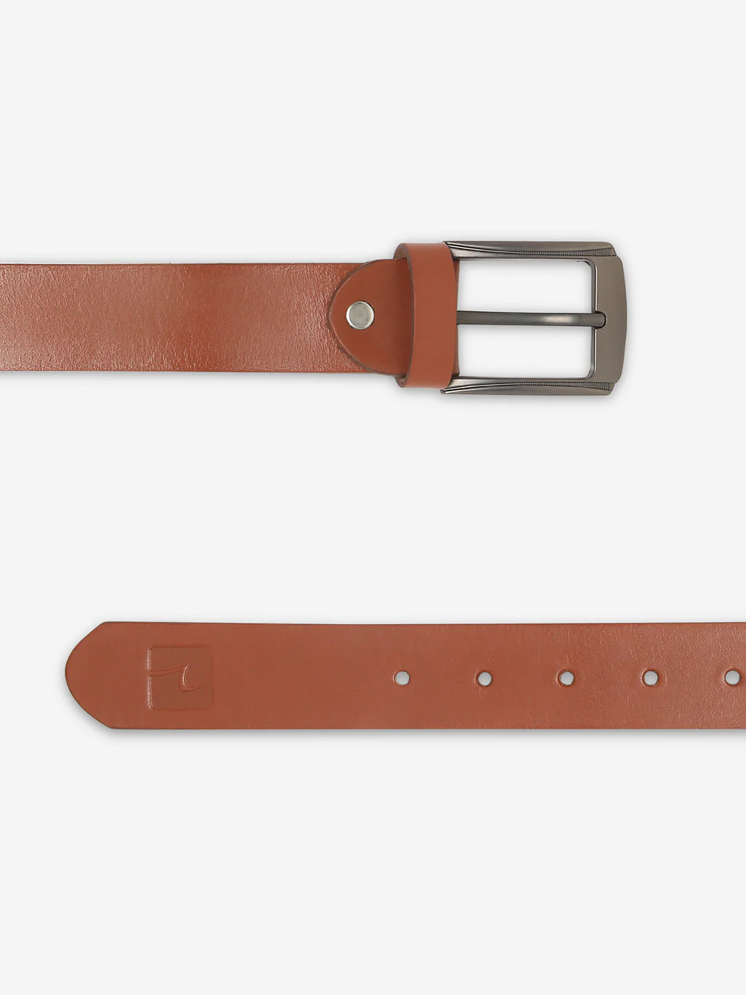 Men Tan Genuine Leather Belt - Image 4