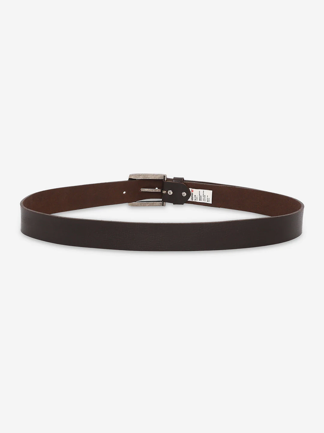 Men Brown Genuine Leather Belt - Image 3