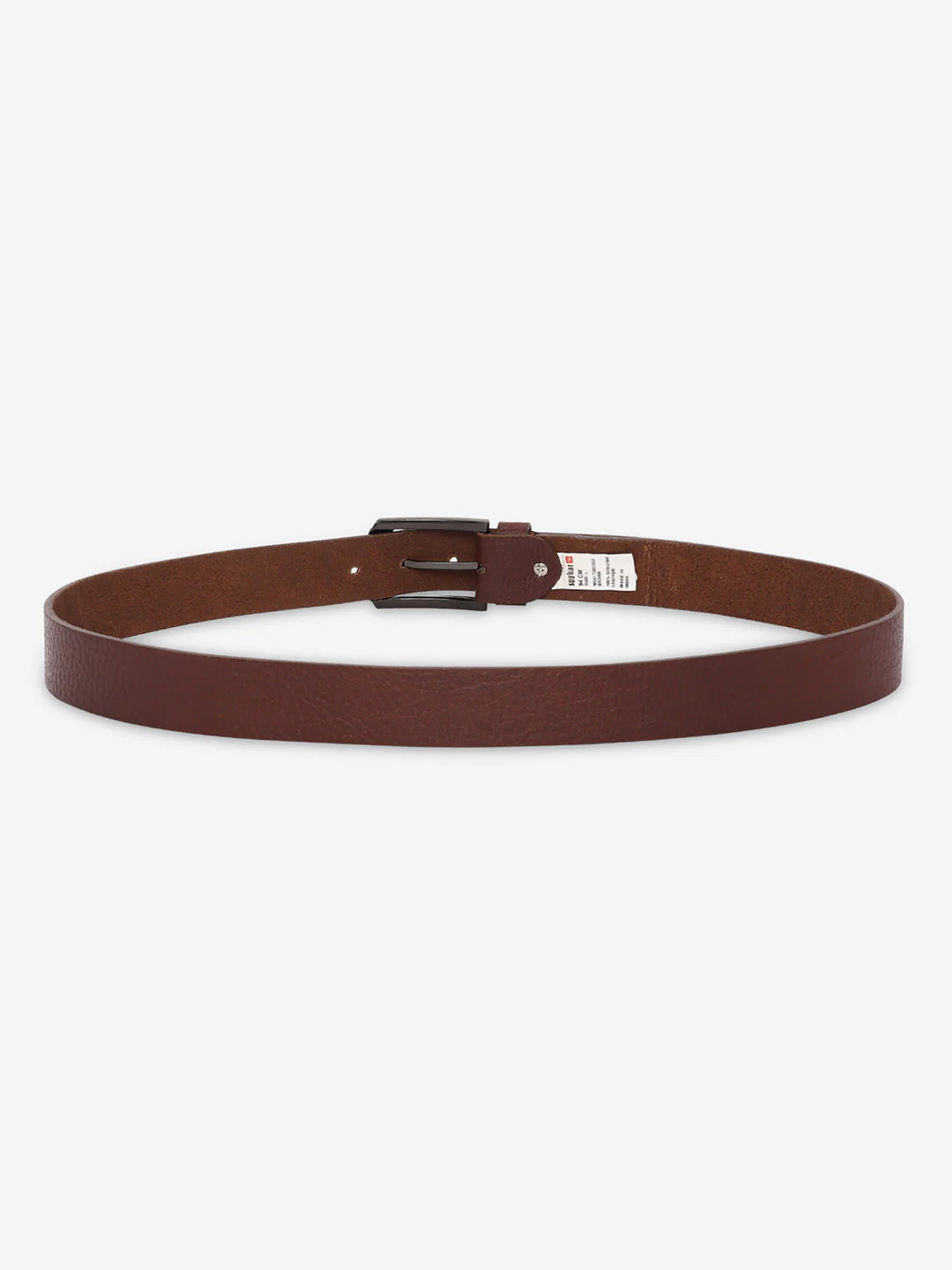 Men Brown Genuine Leather Belt - Image 3