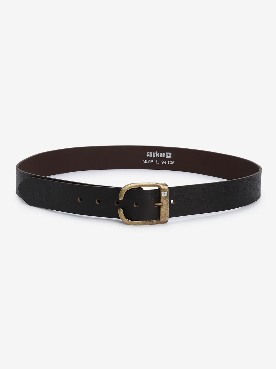 Men Brown Leather Belt - Image 3
