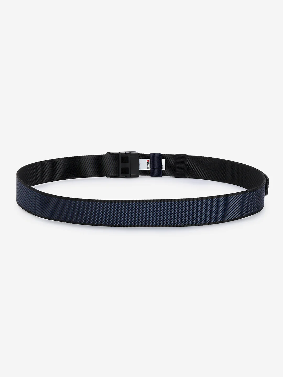 Men Blue/Black Leather Belt - Image 2