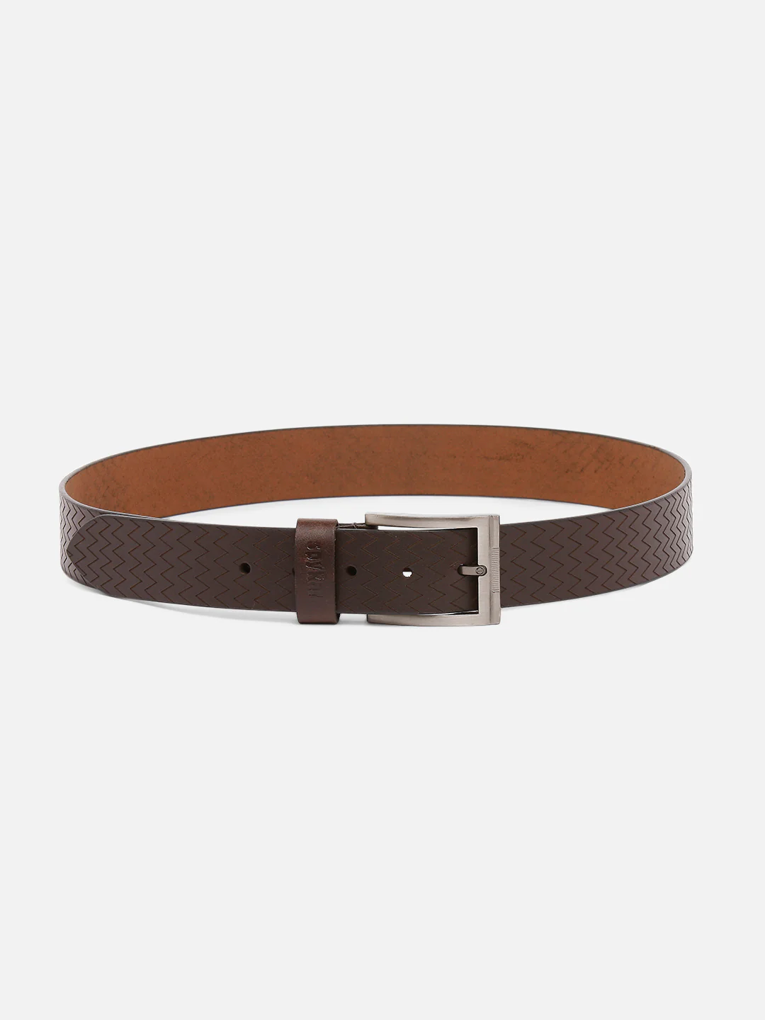 Men Brown Leather Belt