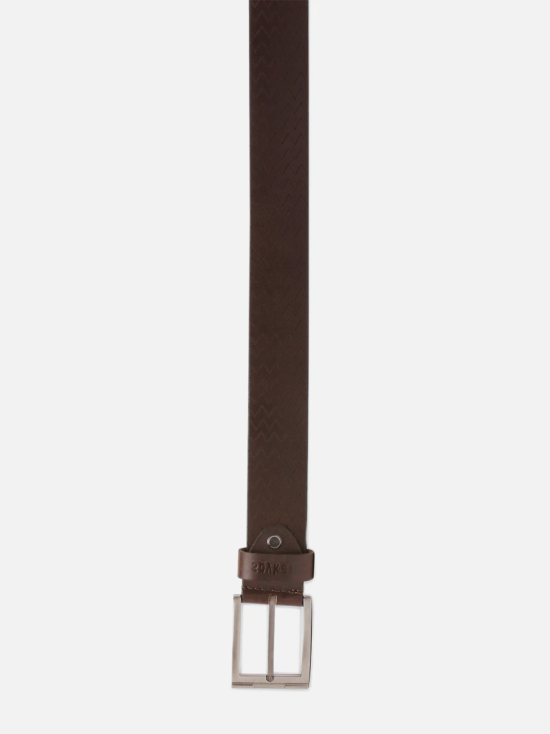 Men Brown Leather Belt - Image 4