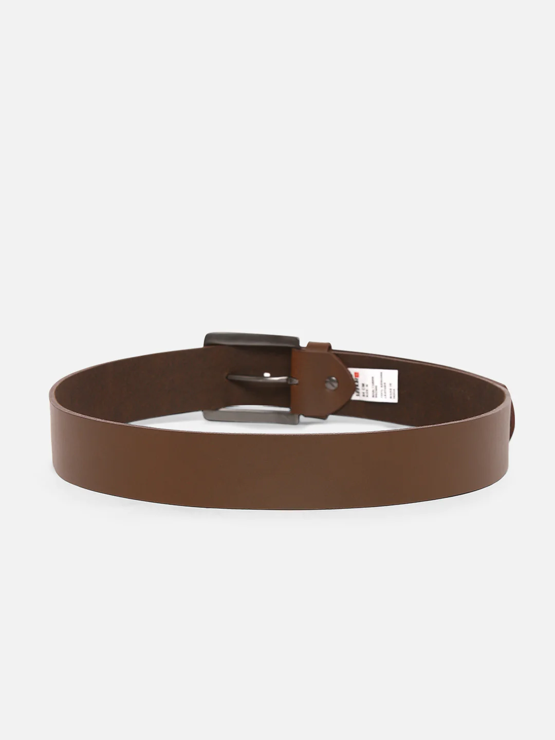 Men Brown Leather Belt - Image 3