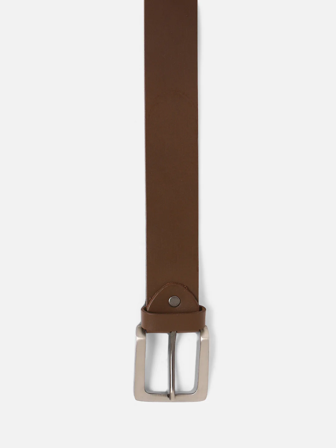 Men Brown Leather Belt - Image 4