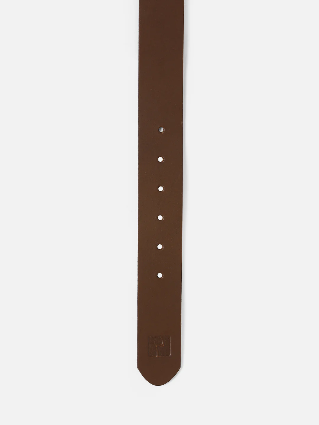 Men Brown Leather Belt - Image 5