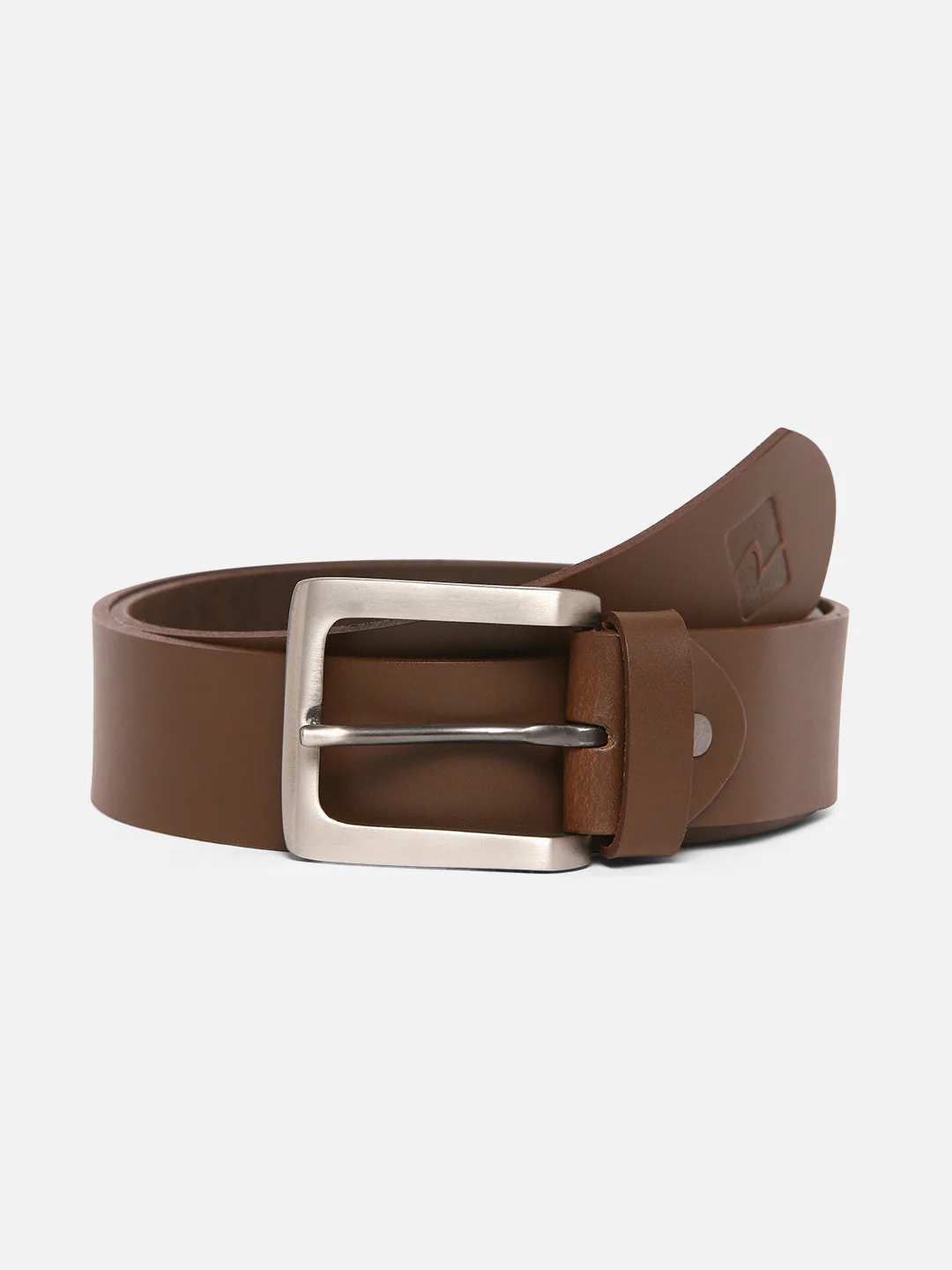 Men Brown Leather Belt - Image 7