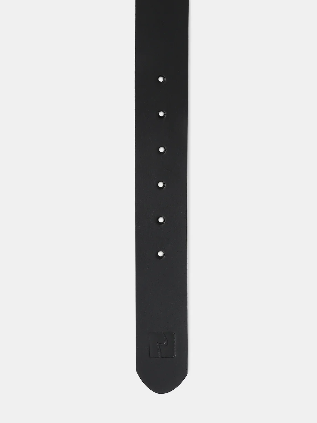 Men Black Leather Belt - Image 5