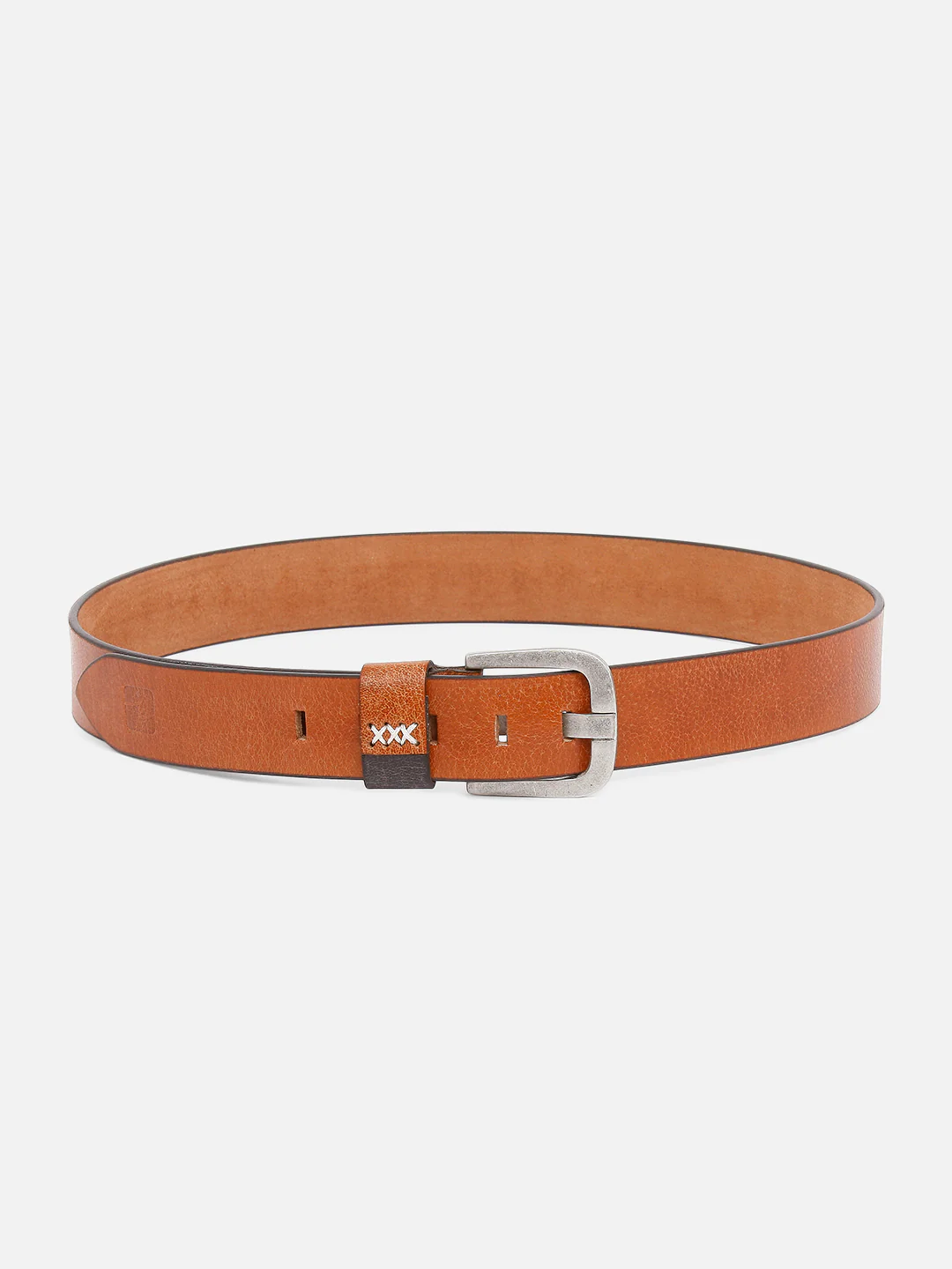 Men Tan Leather Belt