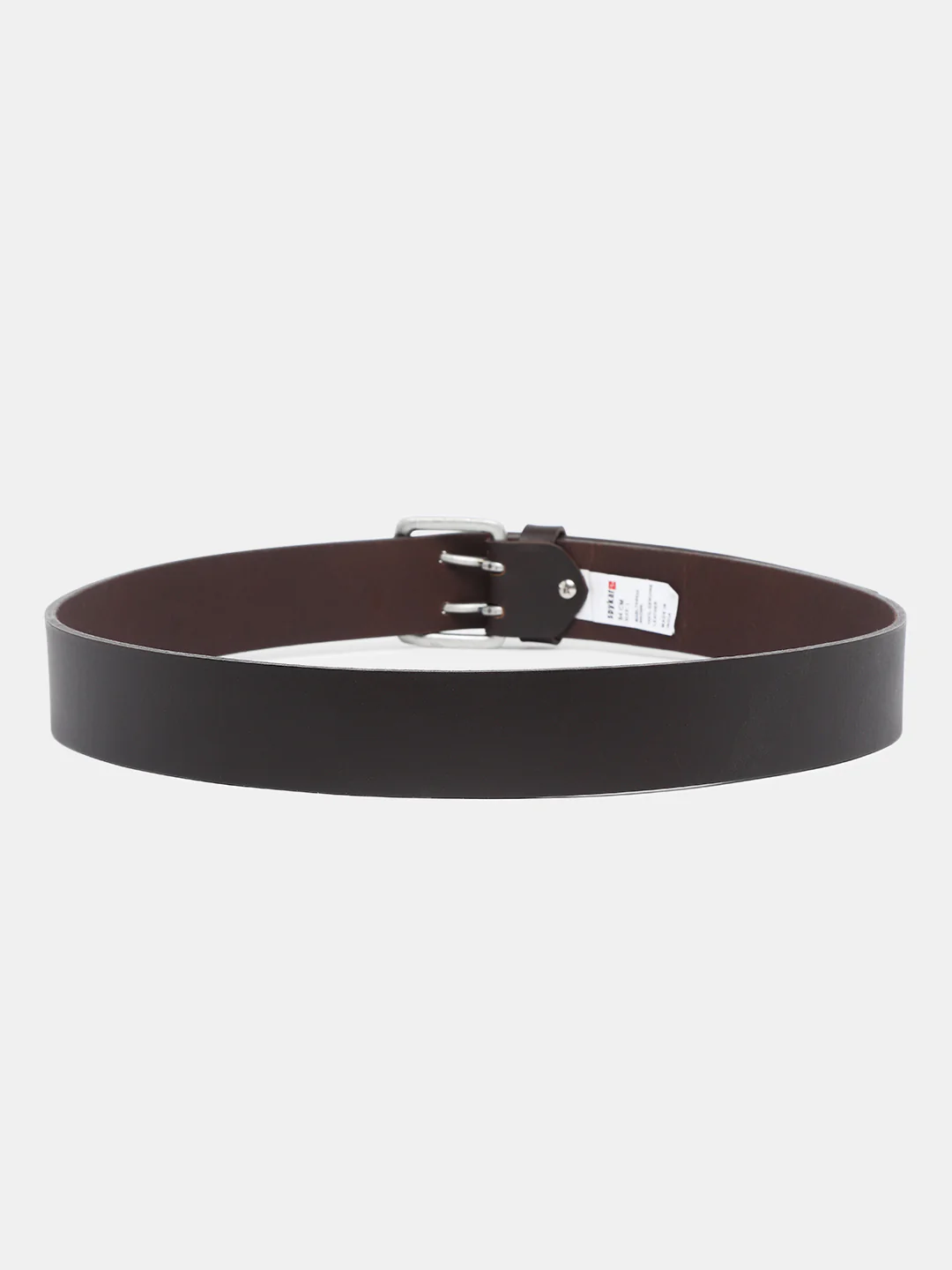 Men Brown Leather Belt - Image 2