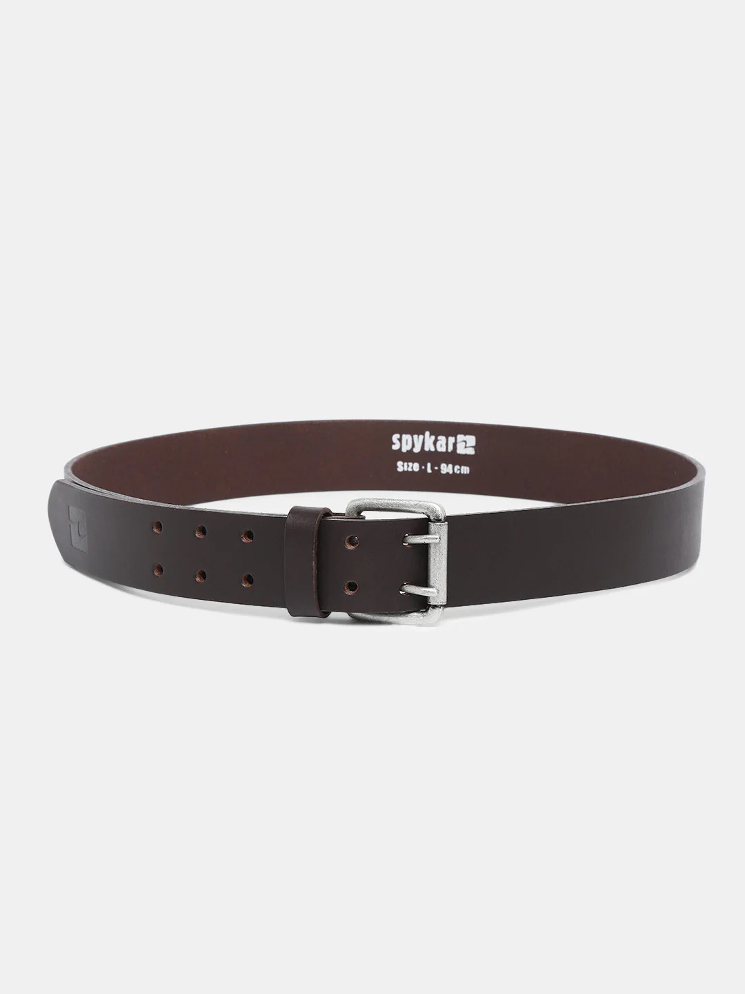Men Brown Leather Belt - Image 7