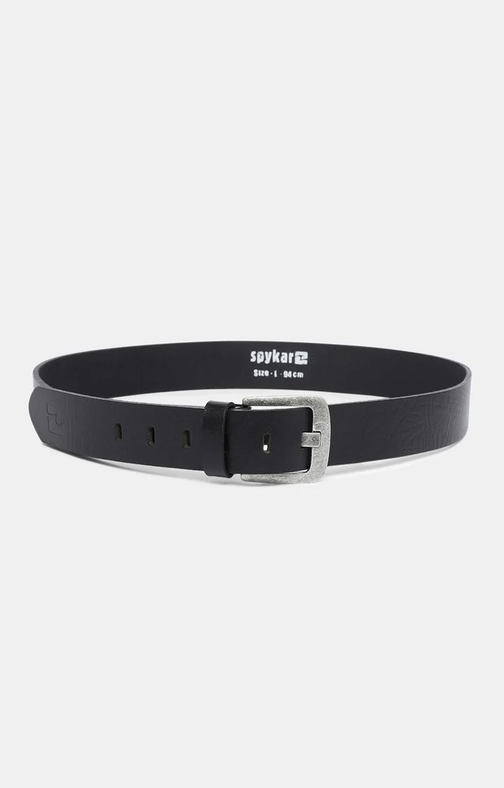 Men Leather Black Belt