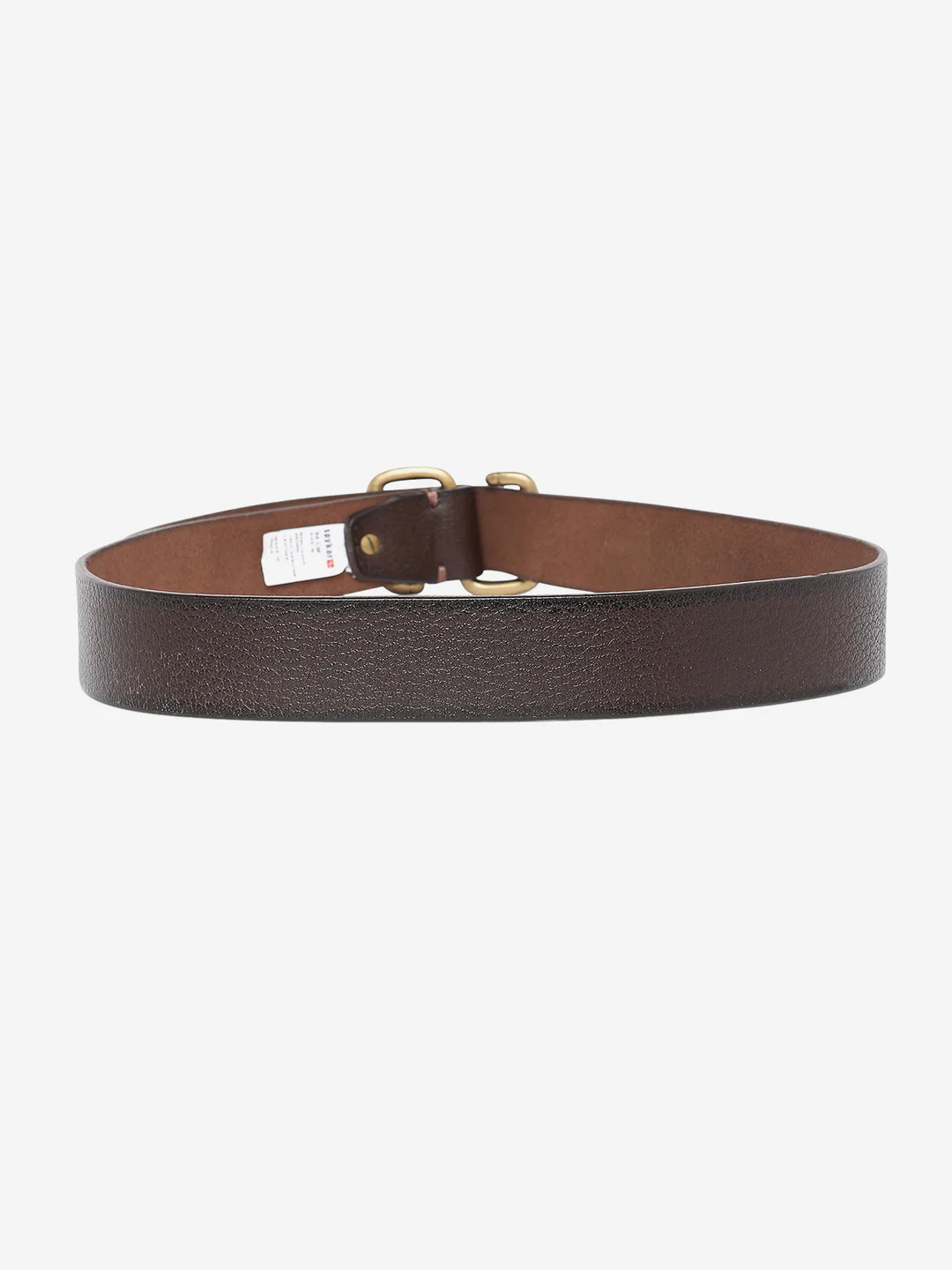 Men Brown Leather Belt - Image 2