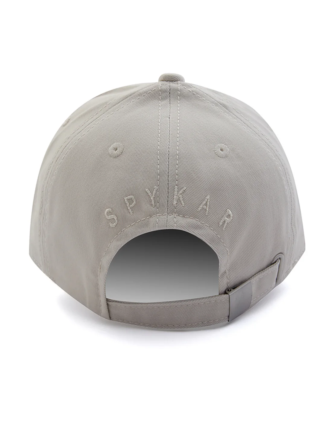 Men Off White Solid Cap - Image 4
