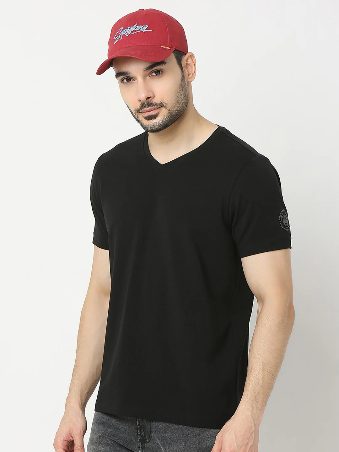 Men Maroon & Blue Solid Cap - Image 6