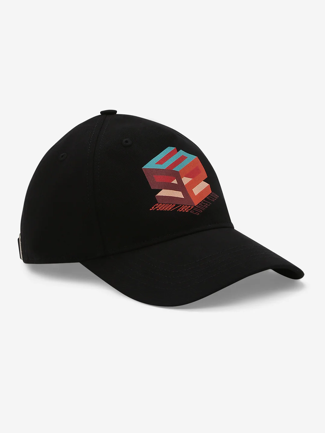 Men Black Solid Cap - Image 3