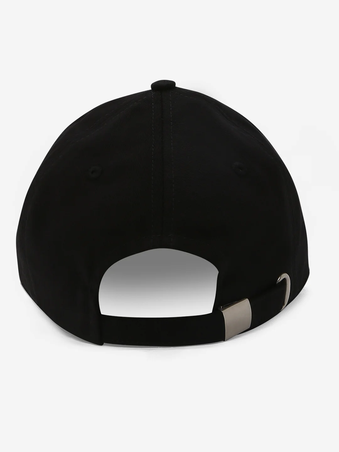 Men Black Solid Cap - Image 4