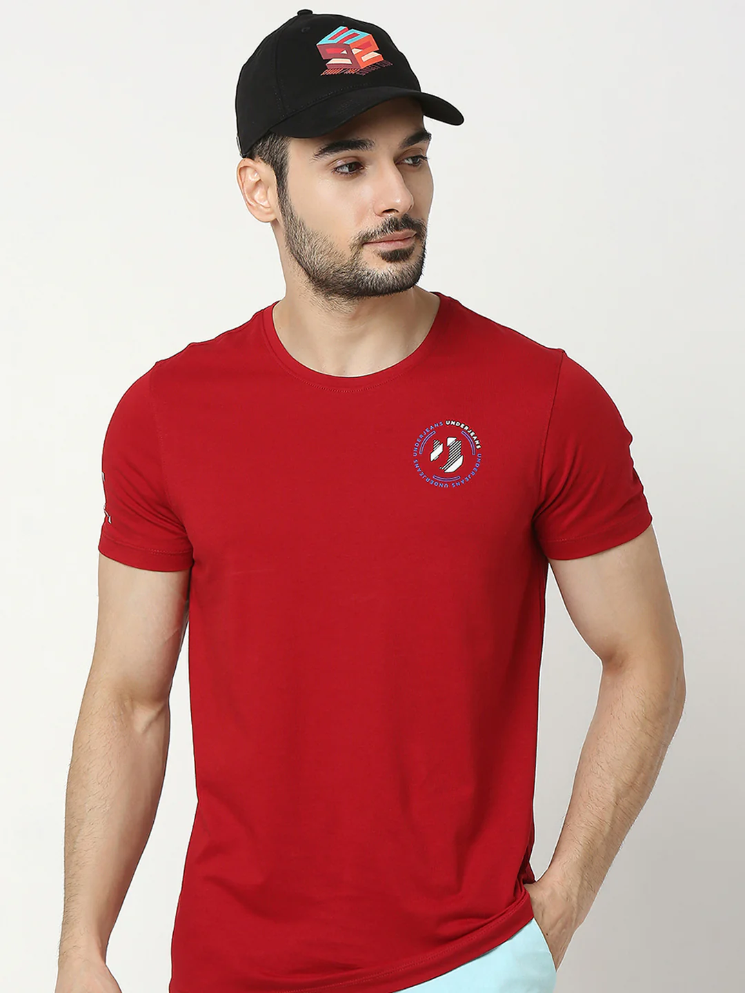 Men Black Solid Cap - Image 5