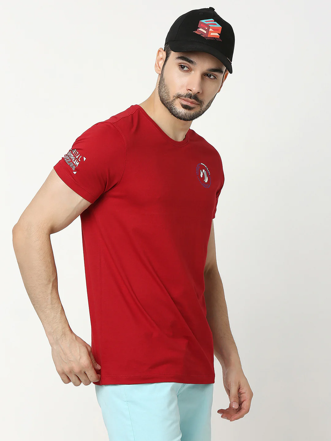 Men Black Solid Cap - Image 9