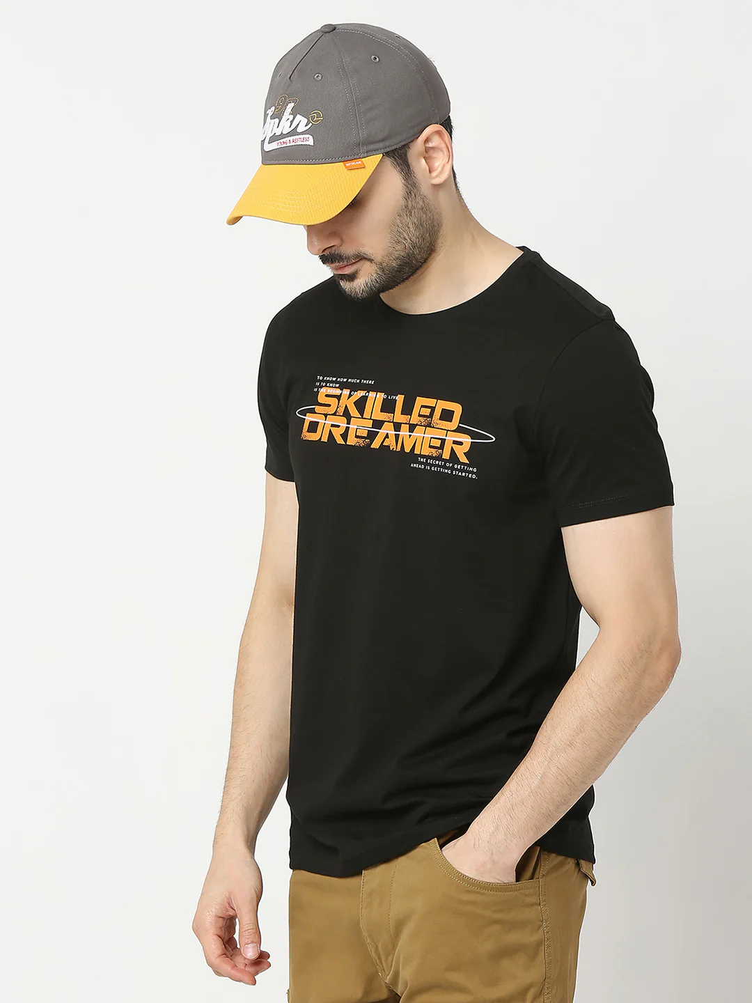Men Grey Solid Cap - Image 8
