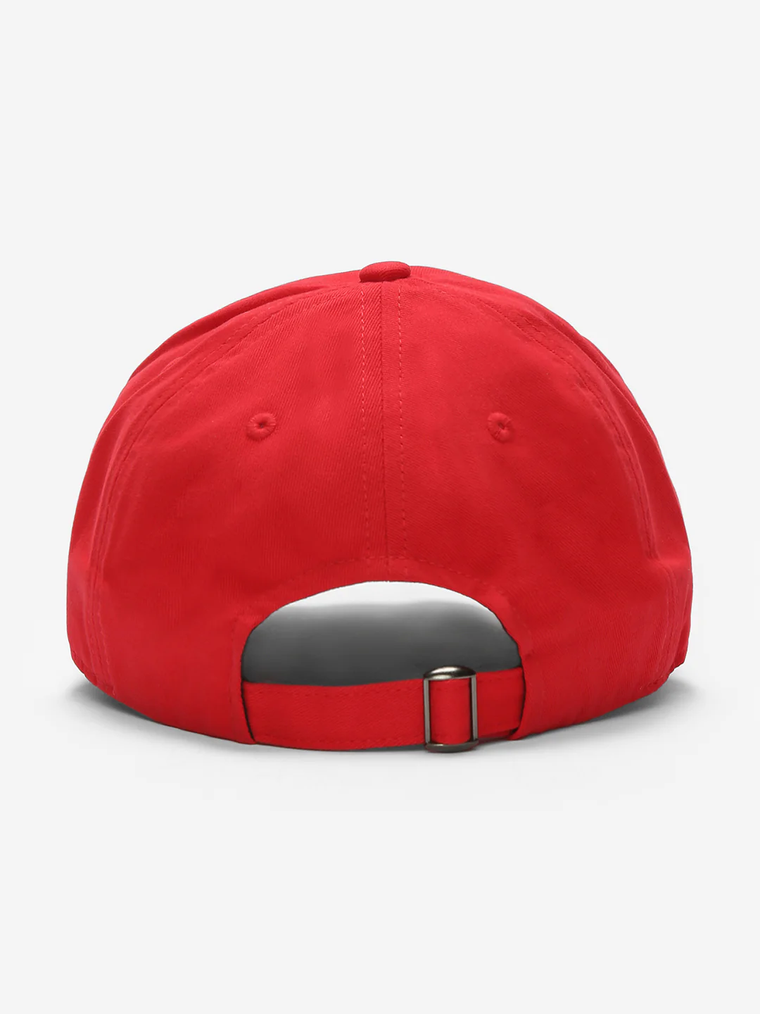 Men Red Solid Cap - Image 4