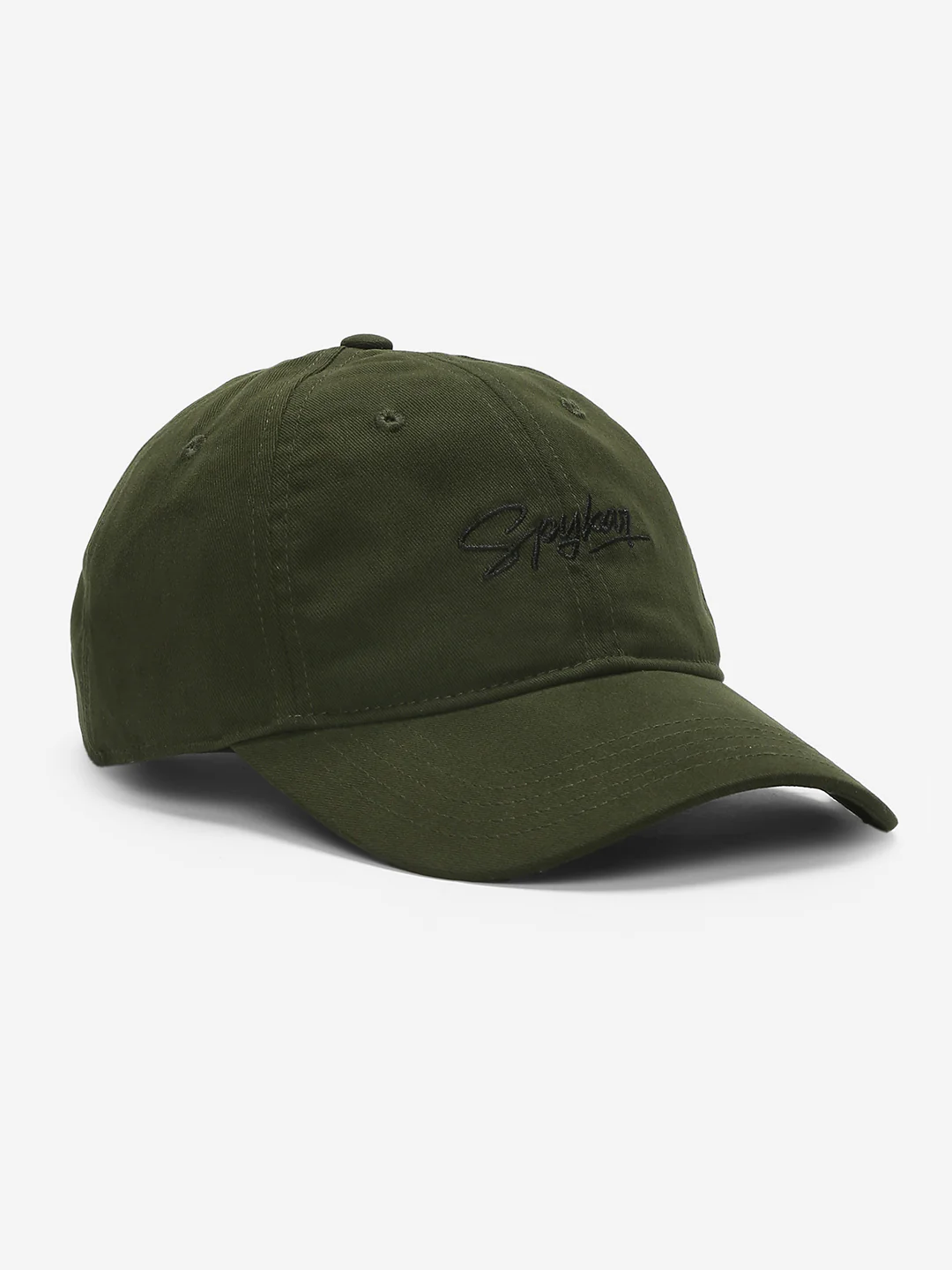 Men Olive Solid Cap - Image 3