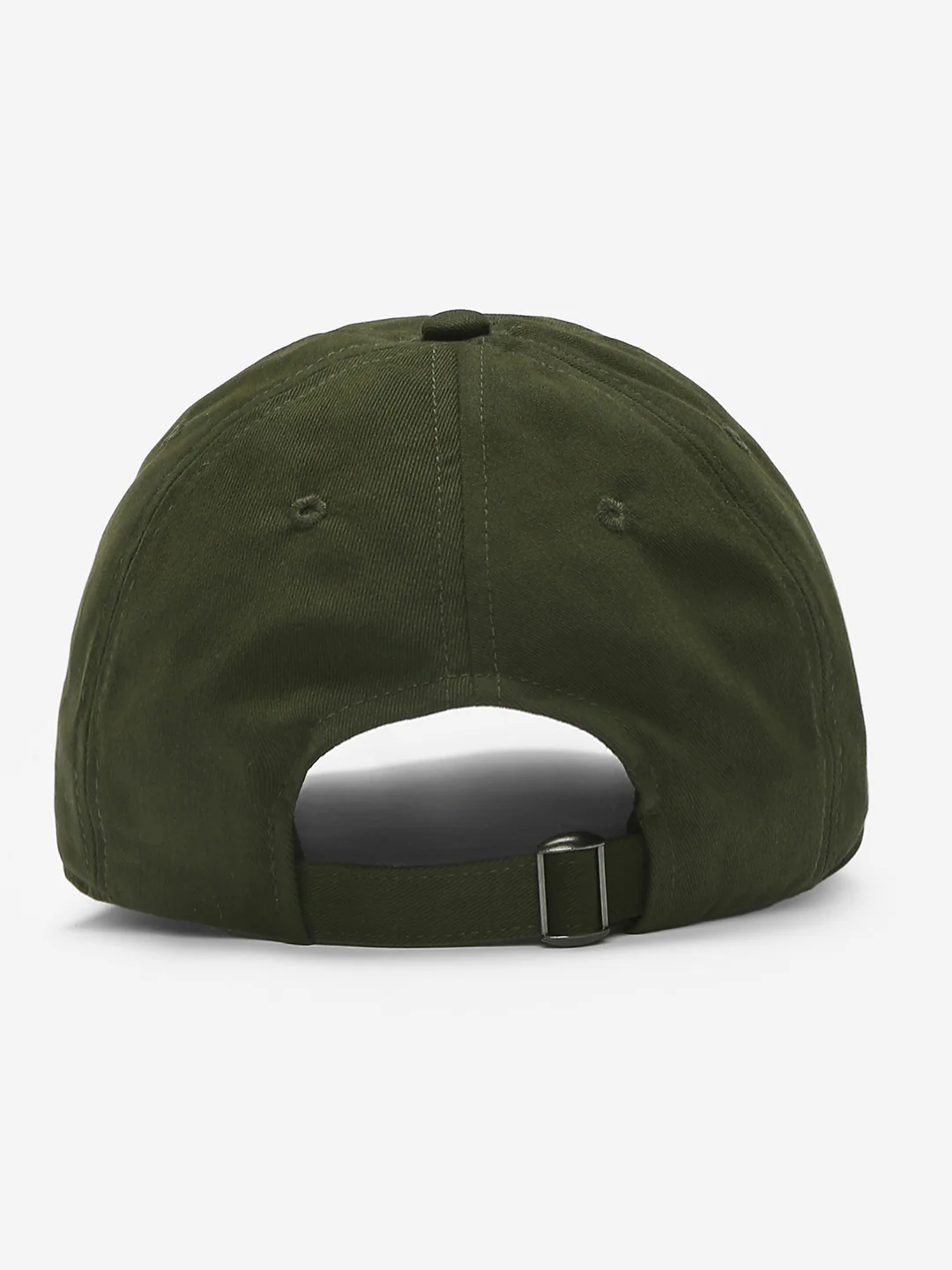 Men Olive Solid Cap - Image 4