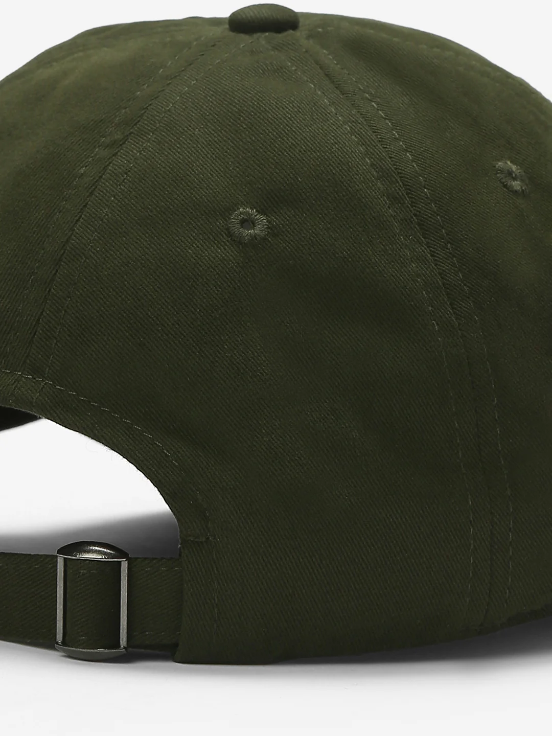 Men Olive Solid Cap - Image 6