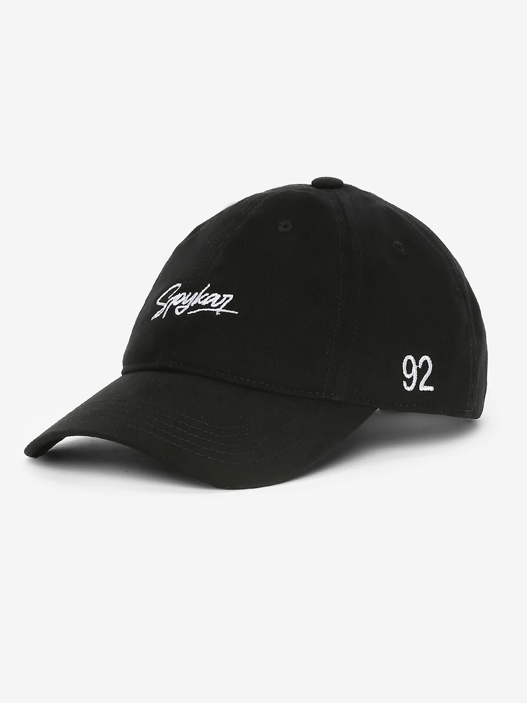 Men Black Solid Cap - Image 2