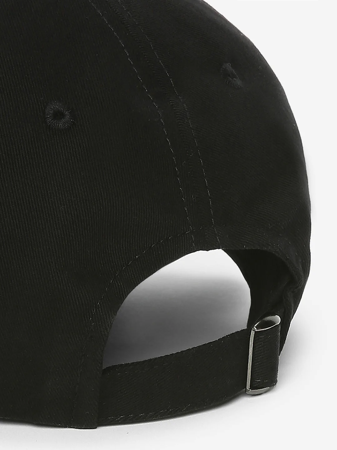 Men Black Solid Cap - Image 6