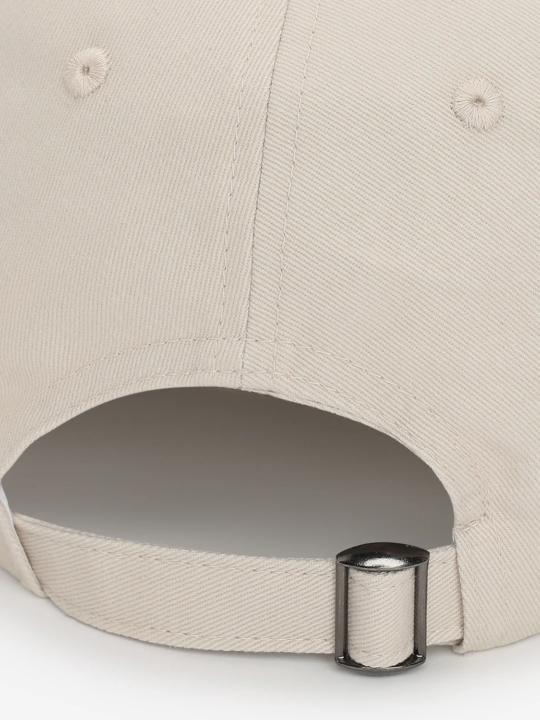 Men Beige/Dark Green Cotton Cap - Image 9