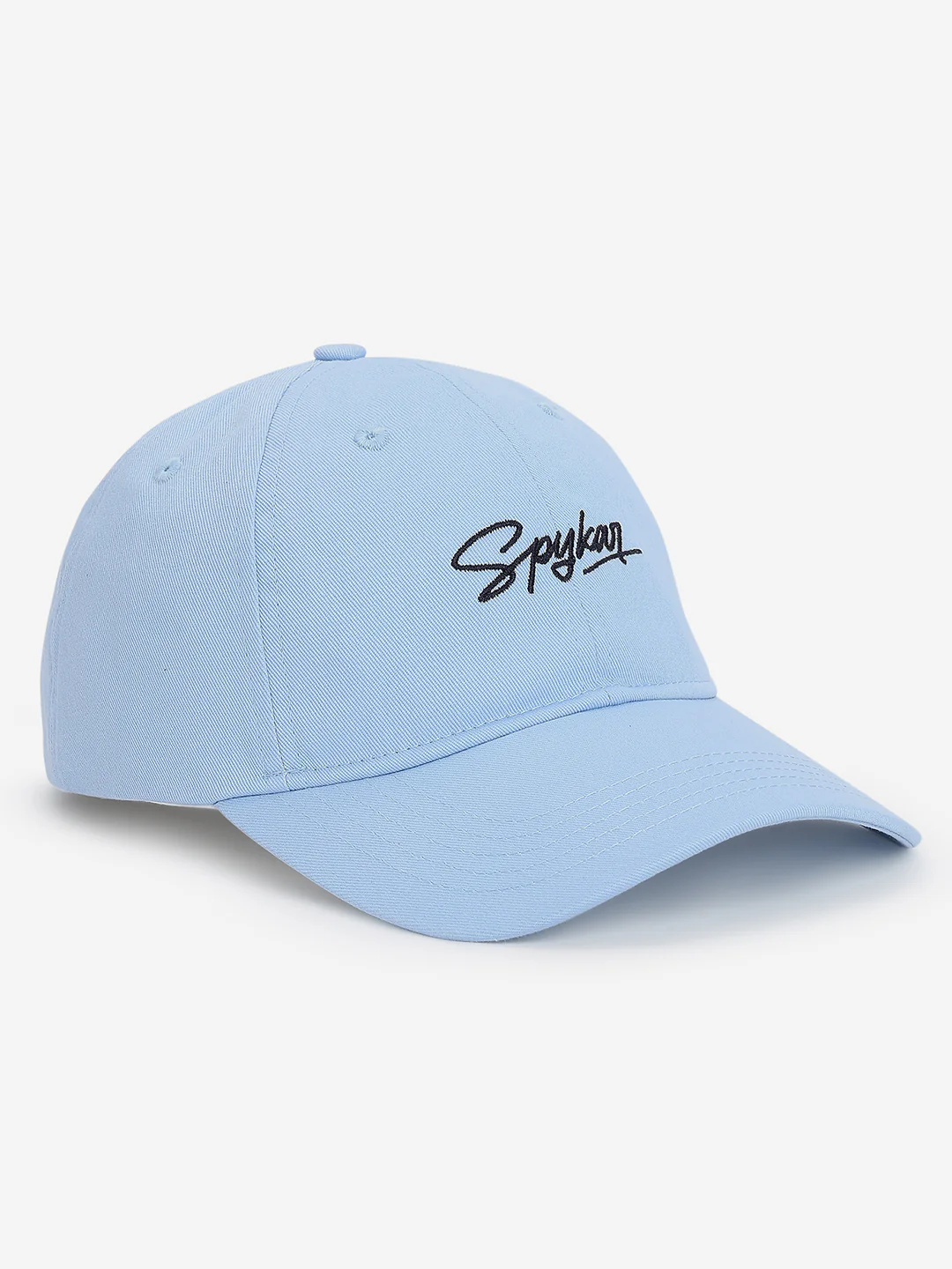 Men Sky Blue Cotton Cap - Image 3