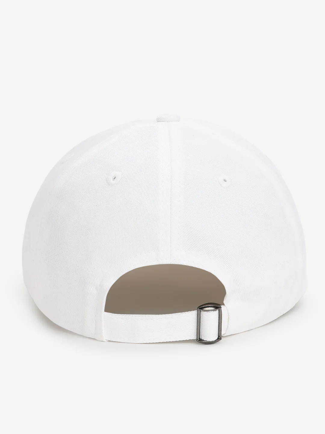 Men White Cotton Cap - Image 4