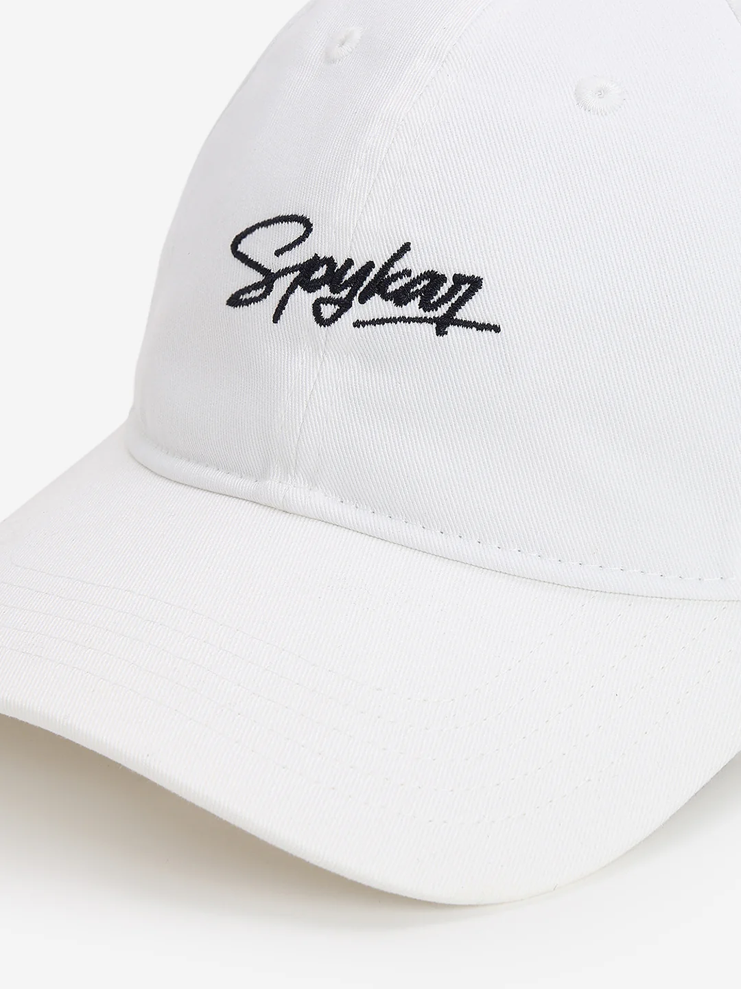 Men White Cotton Cap - Image 8