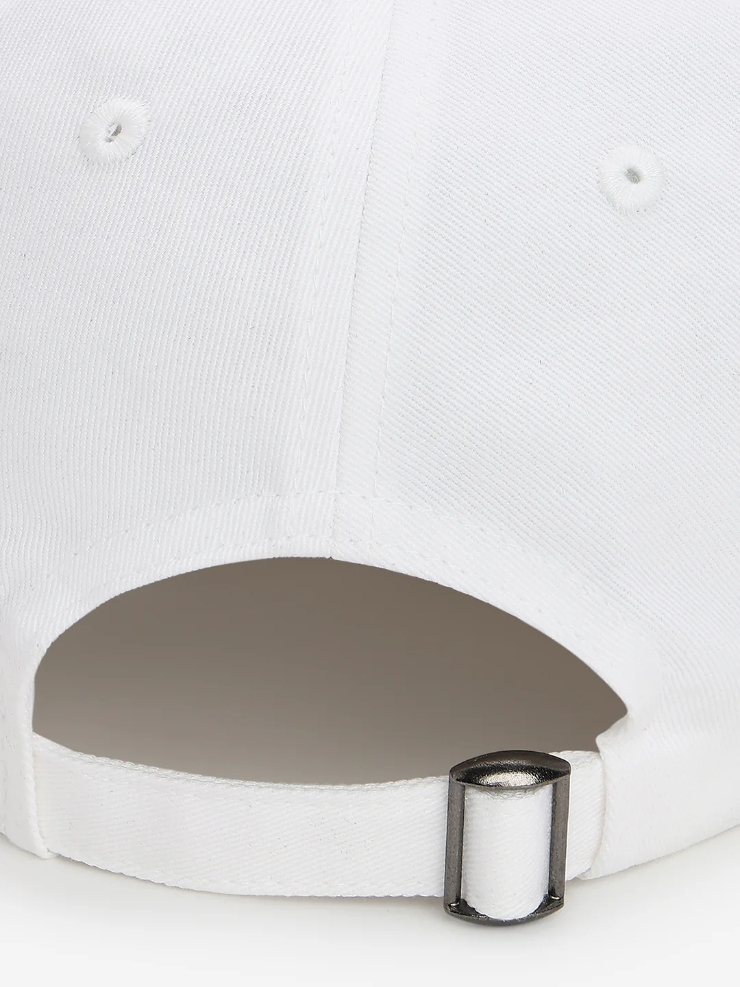 Men White Cotton Cap - Image 9