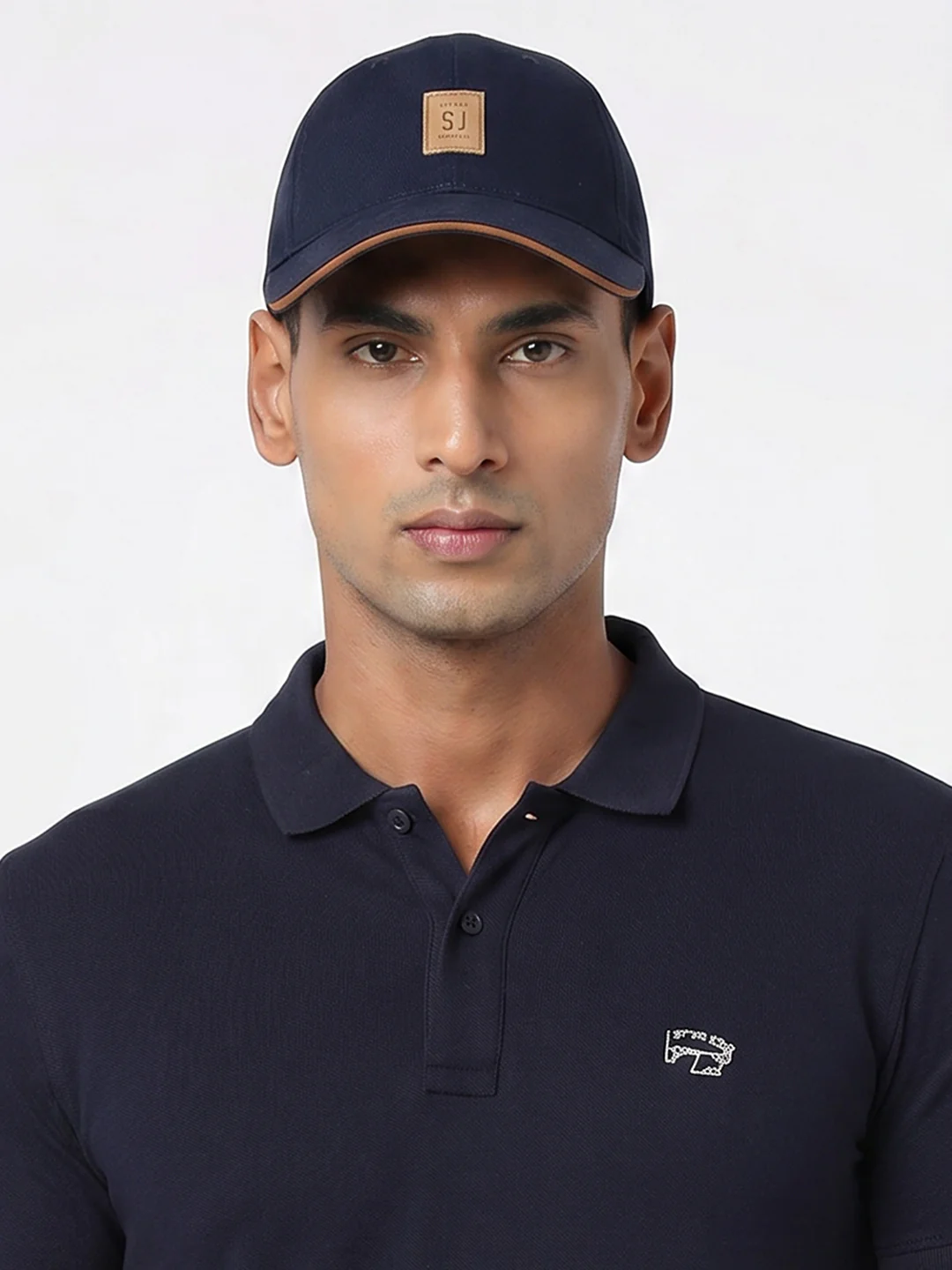 Men Ink Blue Cotton Cap - Image 5