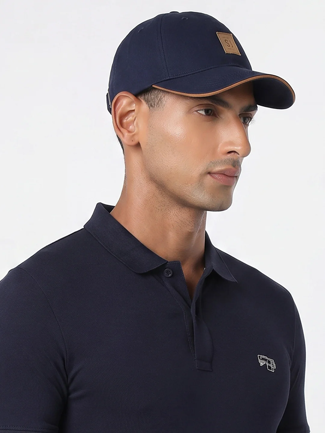 Men Ink Blue Cotton Cap - Image 6