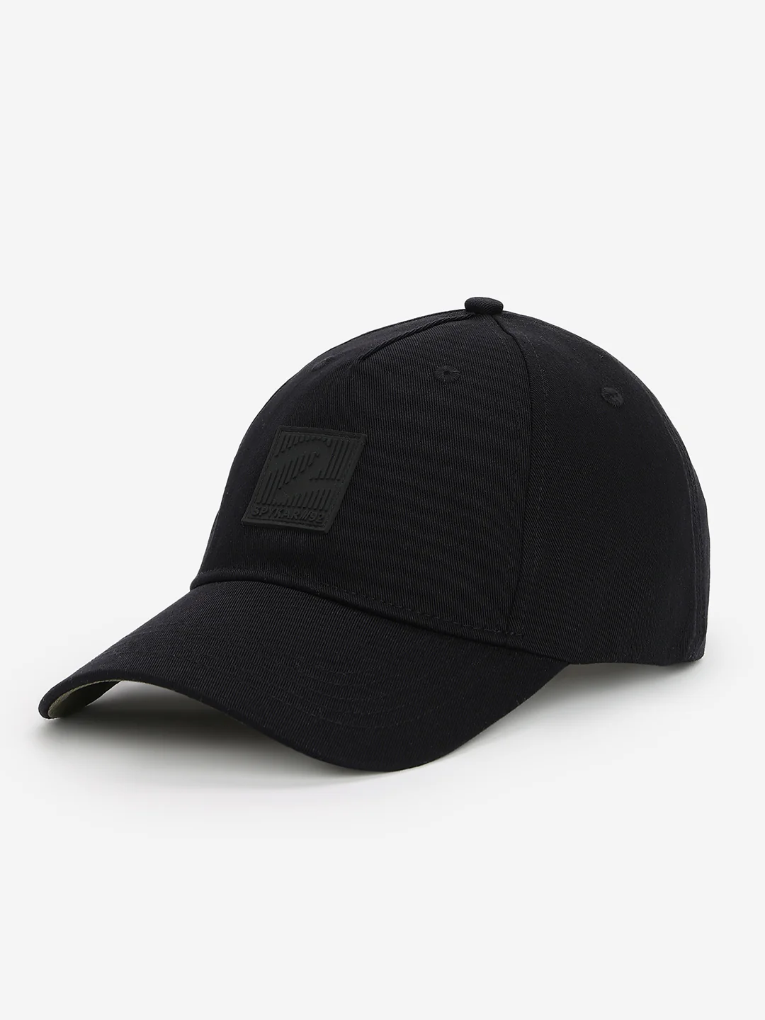 Men Black Cotton Cap - Image 2