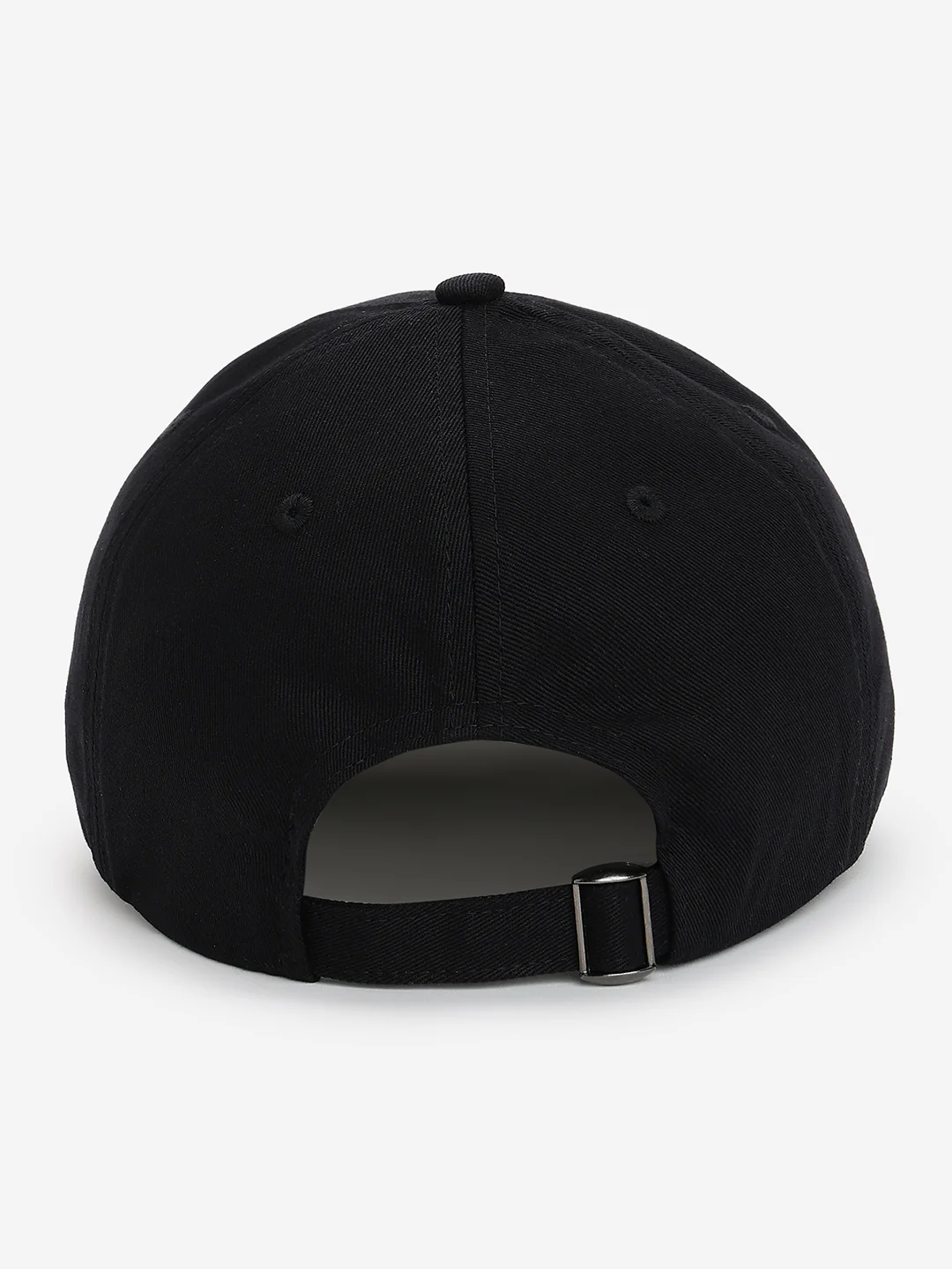 Men Black Cotton Cap - Image 4