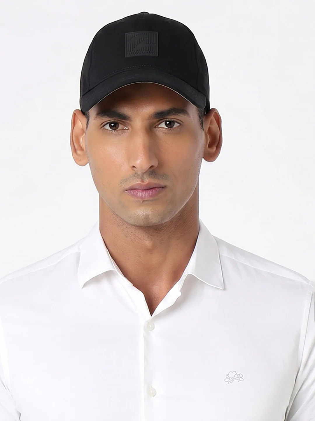 Men Black Cotton Cap - Image 5