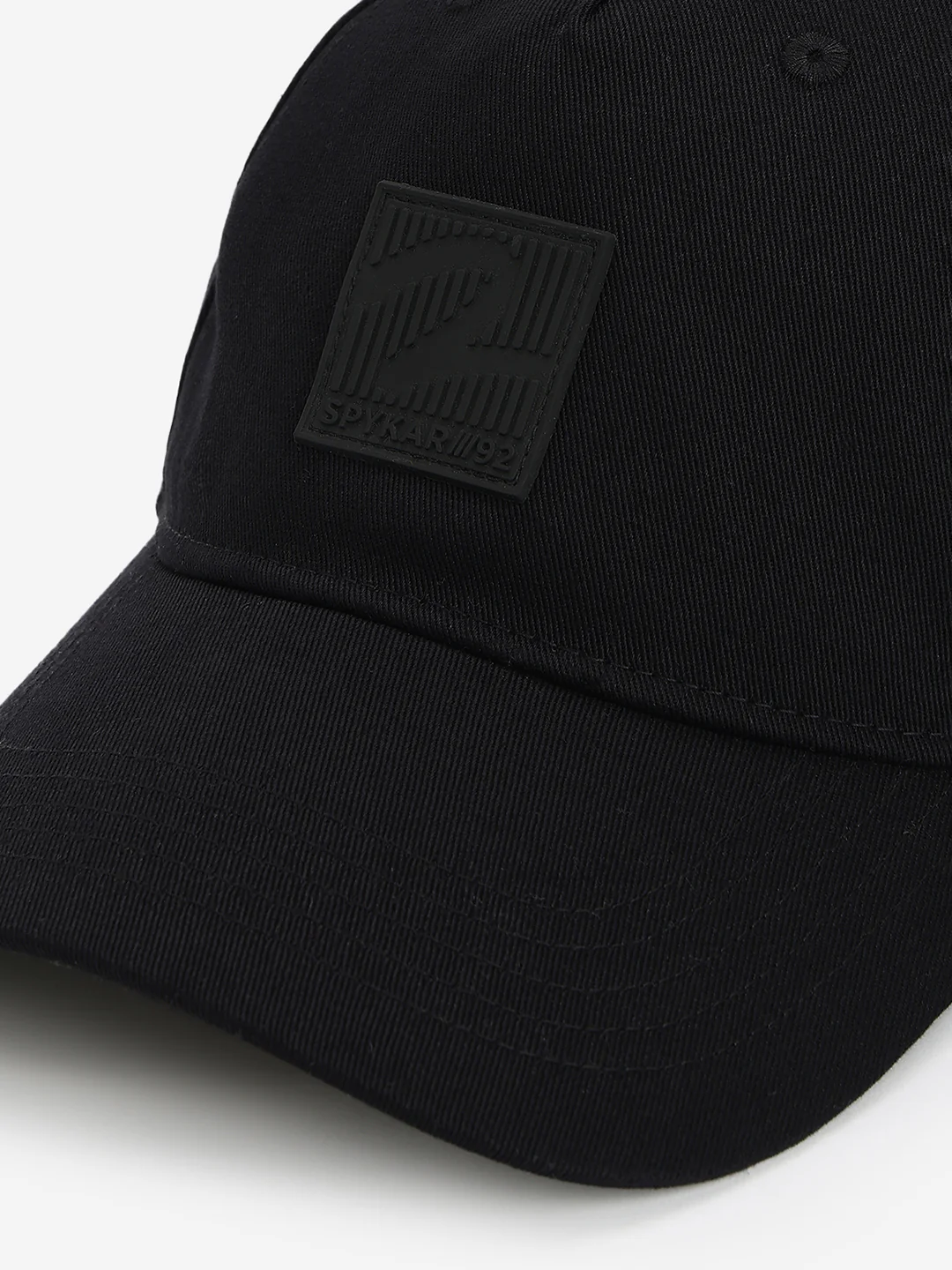 Men Black Cotton Cap - Image 8