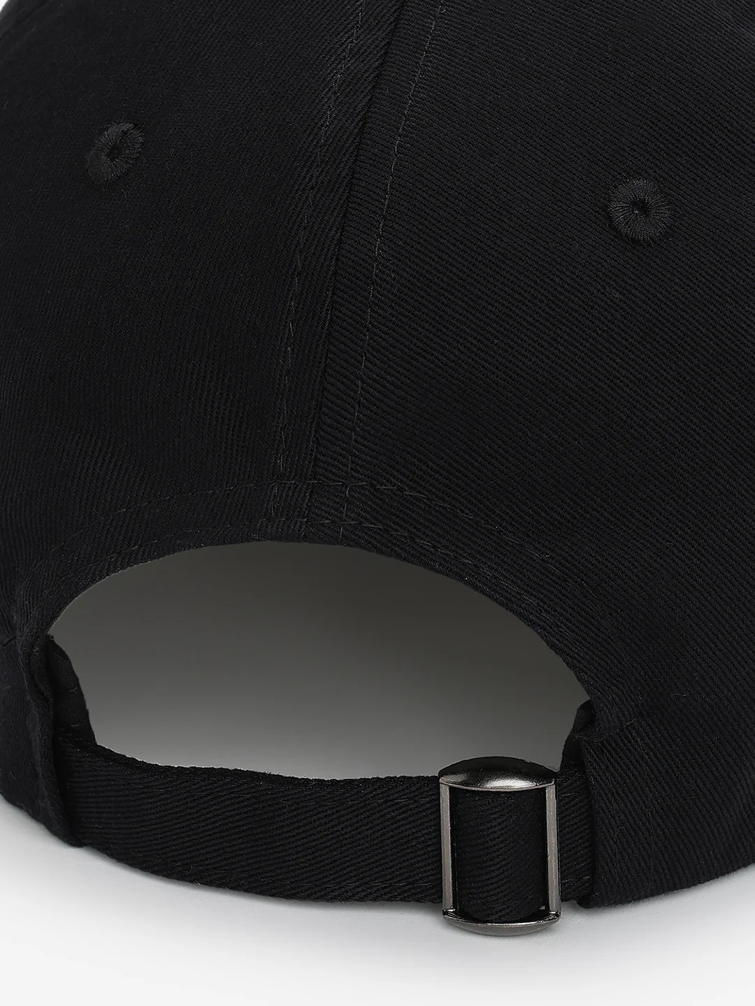 Men Black Cotton Cap - Image 9